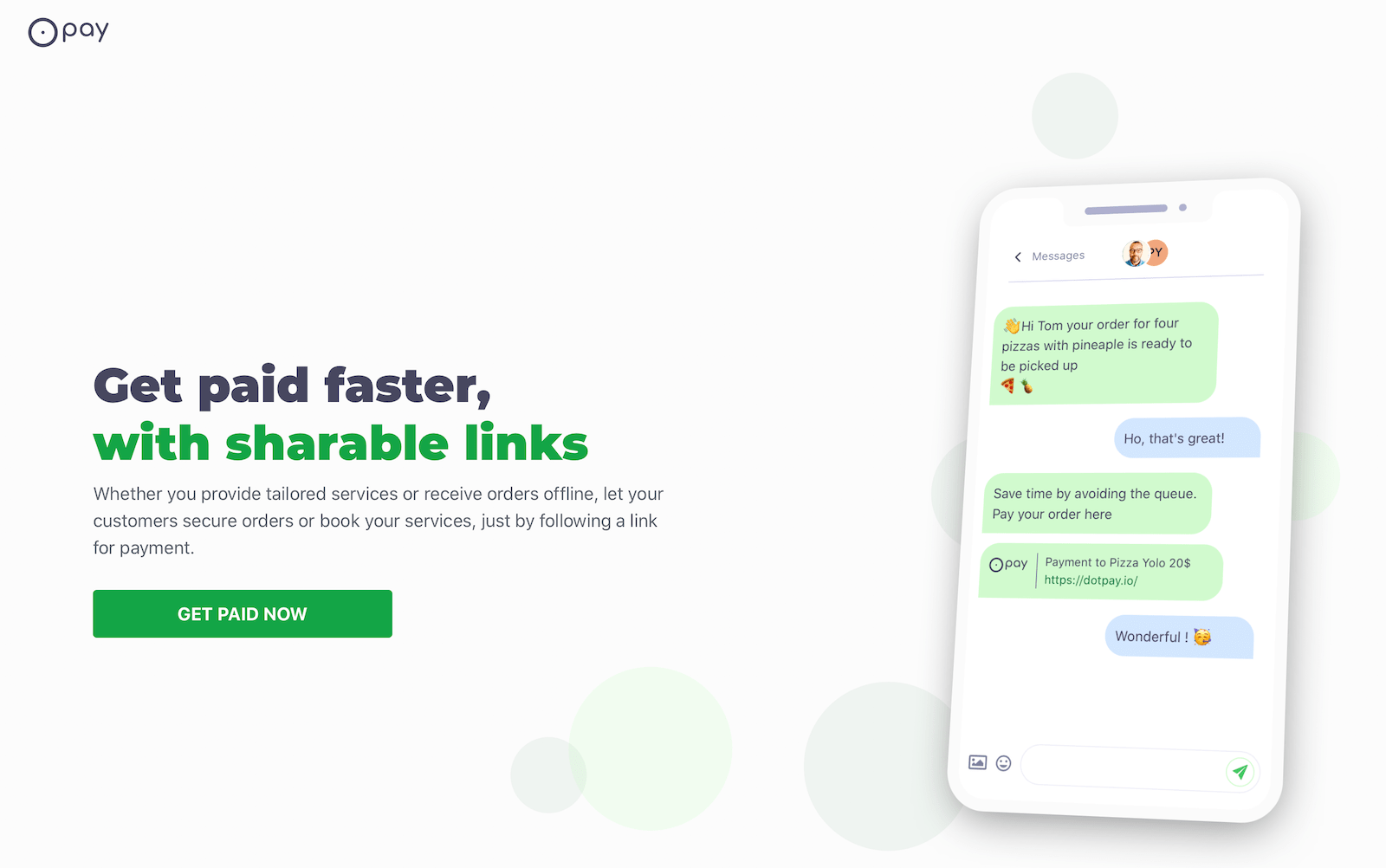 Dotpay.io landing page image Dotpay.io landing page image