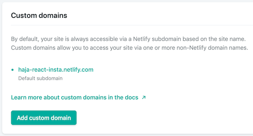 Add custome domain Netlify