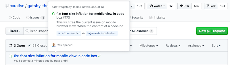 Open Pull Request Open Pull Request